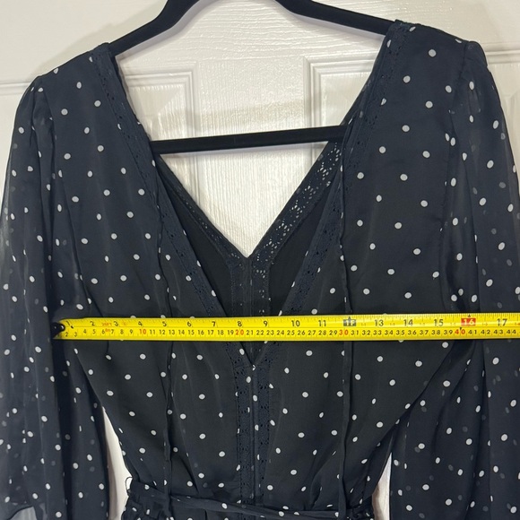 Abercrombie & Fitch Black and White Polka Dot Romper - Picture 5 of 6